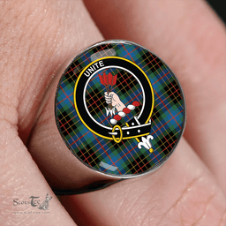 Scottish Brodie Hunting Ancient Clan Tartan Ring - Crest Classic Scottish Plaid Tartan Plaid