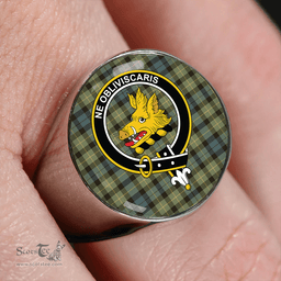 Scottish Campbell of Breadalbane 1819 Weathered 2 Clan Tartan Ring - Crest Classic Scottish Plaid Tartan Plaid