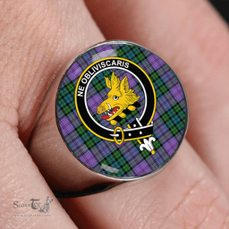 Scottish Campbell 42nd Dress Balhousie Ancient 2 Clan Tartan Ring - Crest Classic Scottish Plaid Tartan Plaid