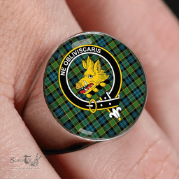Scottish Campbell of Breadalbane Ancient 2 Clan Tartan Ring - Crest Classic Scottish Plaid Tartan Plaid