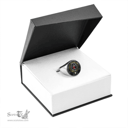 Scottish Colquhoun (Cowans) Modern Clan Tartan Ring - Crest Classic Scottish Plaid Tartan Plaid