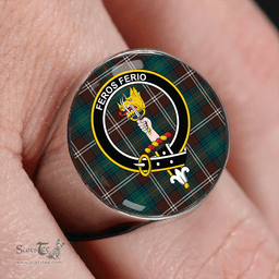 Scottish Chisholm Hunting Modern Clan Tartan Ring - Crest Classic Scottish Plaid Tartan Plaid