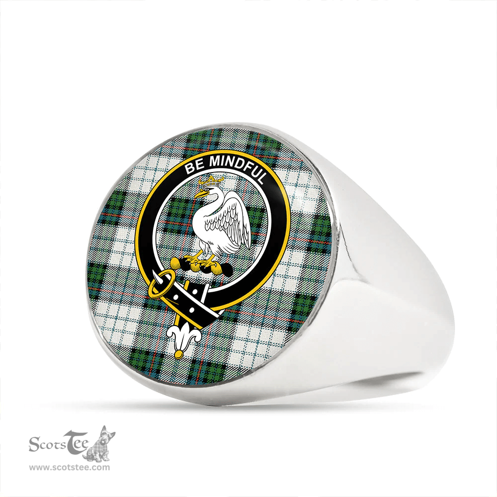 Scottish Campbell of Cawdor Dress Ancient 2 Clan Tartan Ring - Crest Classic Scottish Plaid Tartan Plaid