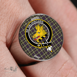 Scottish Campbell of Argyll 1815 Weathered 2 Clan Tartan Ring - Crest Classic Scottish Plaid Tartan Plaid