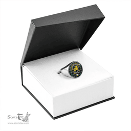 Scottish Campbell Marquis of Lorne Modern 2 Clan Tartan Ring - Crest Classic Scottish Plaid Tartan Plaid
