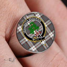 Scottish Cooper Dress #3 Weathered Clan Tartan Ring - Crest Classic Scottish Plaid Tartan Plaid