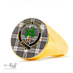 Scottish Cooper Dress #3 Weathered Clan Tartan Ring - Crest Classic Scottish Plaid Tartan Plaid