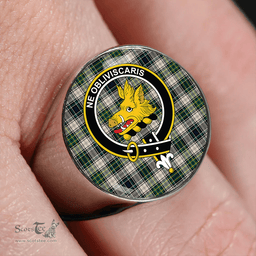 Scottish Campbell Dress #2 Modern 2 Clan Tartan Ring - Crest Classic Scottish Plaid Tartan Plaid