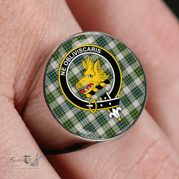 Scottish Campbell Dress #2 Ancient 2 Clan Tartan Ring - Crest Classic Scottish Plaid Tartan Plaid