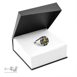 Scottish Campbell 42nd Dress Modern 2 Clan Tartan Ring - Crest Classic Scottish Plaid Tartan Plaid