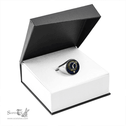 Scottish Clark (Clergy) Modern Clan Tartan Ring - Crest Classic Scottish Plaid Tartan Plaid