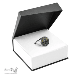 Scottish Craig (Craigie) Modern Clan Tartan Ring - Crest Classic Scottish Plaid Tartan Plaid