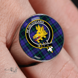 Scottish Campbell 42nd Dress Balhousie Modern 2 Clan Tartan Ring - Crest Classic Scottish Plaid Tartan Plaid