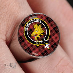 Scottish Campbell of Lochlane Ancient 2 Clan Tartan Ring - Crest Classic Scottish Plaid Tartan Plaid