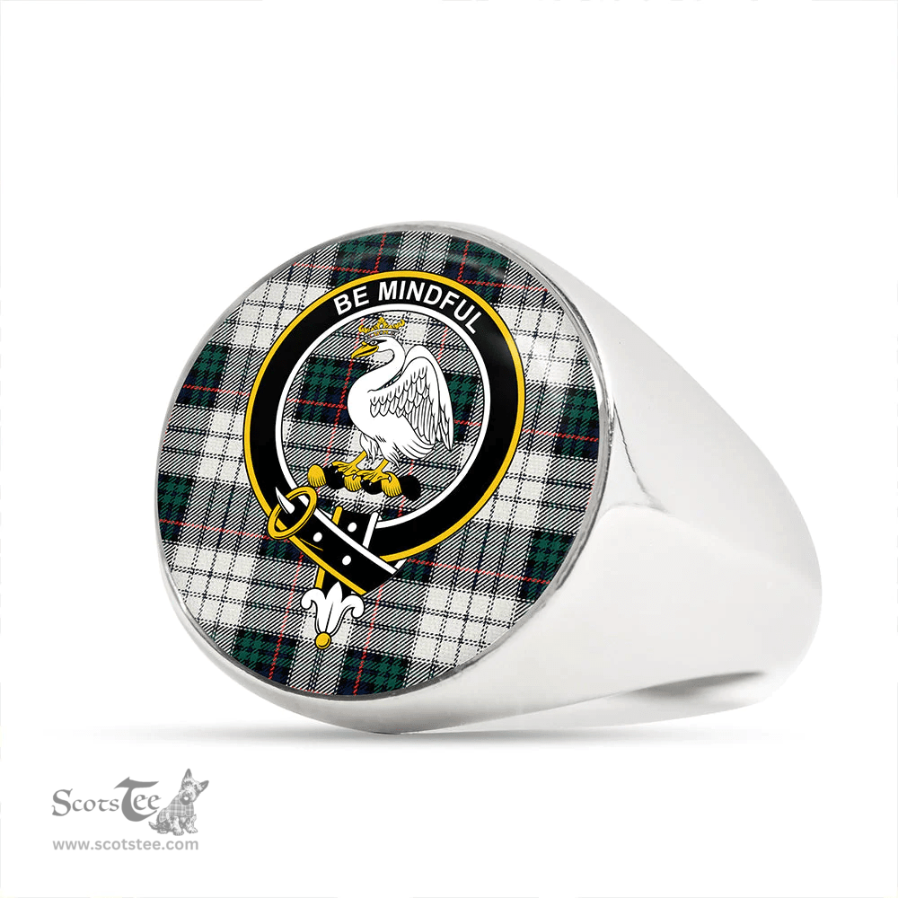 Scottish Campbell of Cawdor Dress Modern 2 Clan Tartan Ring - Crest Classic Scottish Plaid Tartan Plaid