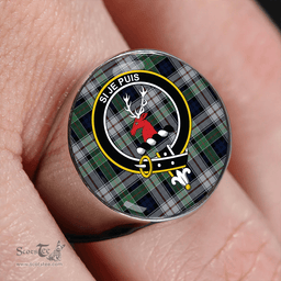 Scottish Colquhoun Dress Modern Clan Tartan Ring - Crest Classic Scottish Plaid Tartan Plaid