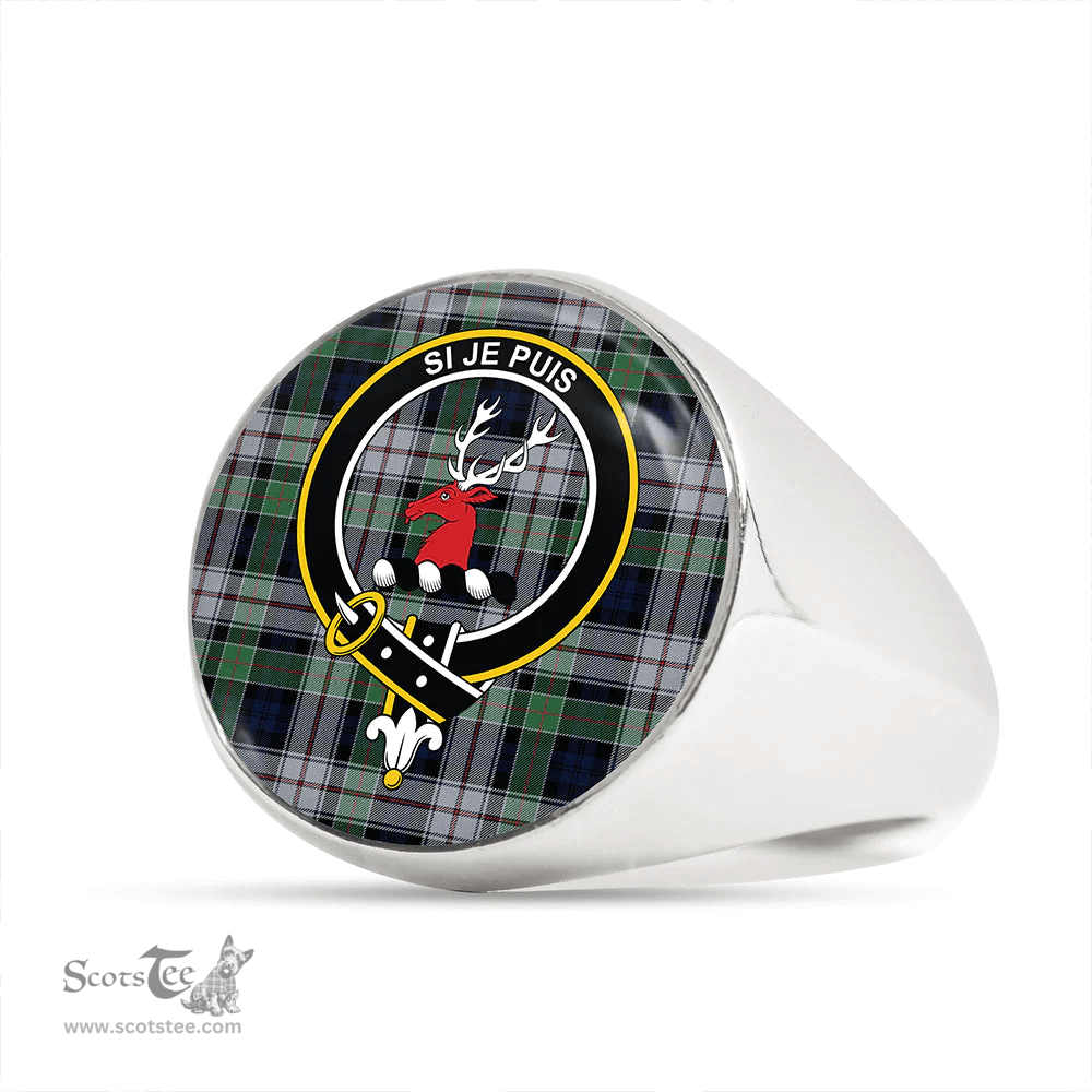 Scottish Colquhoun Dress Modern Clan Tartan Ring - Crest Classic Scottish Plaid Tartan Plaid
