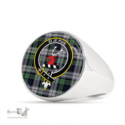 Scottish Colquhoun Dress Modern Clan Tartan Ring - Crest Classic Scottish Plaid Tartan Plaid