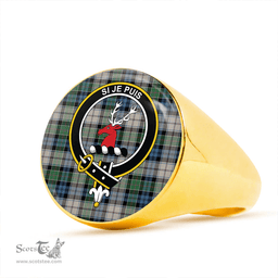 Scottish Colquhoun Dress (Cowans Dress) Ancient Clan Tartan Ring - Crest Classic Scottish Plaid Tartan Plaid