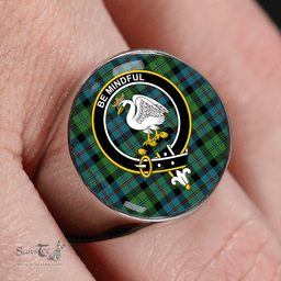 Scottish Campbell of Cawdor Ancient 2 Clan Tartan Ring - Crest Classic Scottish Plaid Tartan Plaid