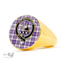 Scottish Craig Paisley (Craigie Paisley) Ancient Clan Tartan Ring - Crest Classic Scottish Plaid Tartan Plaid