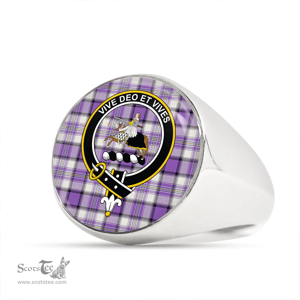 Scottish Craig Paisley (Craigie Paisley) Ancient Clan Tartan Ring - Crest Classic Scottish Plaid Tartan Plaid