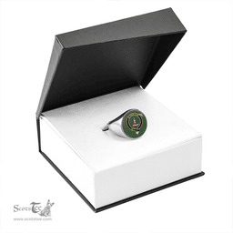Scottish Erskine Hunting Ancient Clan Tartan Ring - Crest Classic Scottish Plaid Tartan Plaid