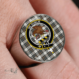 Scottish Graham Dress Weathered Clan Tartan Ring - Crest Classic Scottish Plaid Tartan Plaid