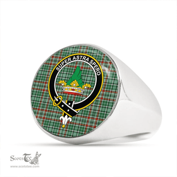 Scottish Gayre Dress Ancient Clan Tartan Ring - Crest Classic Scottish Plaid Tartan Plaid