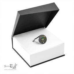 Scottish Gayre Hunting Modern Clan Tartan Ring - Crest Classic Scottish Plaid Tartan Plaid