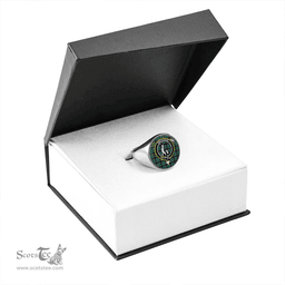 Scottish Fletcher Family Ancient Clan Tartan Ring - Crest Classic Scottish Plaid Tartan Plaid