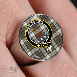 Scottish Forbes Dress Weathered Clan Tartan Ring - Crest Classic Scottish Plaid Tartan Plaid