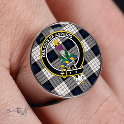 Scottish Ferguson Dress Clan Tartan Ring - Crest Classic Scottish Plaid Tartan Plaid