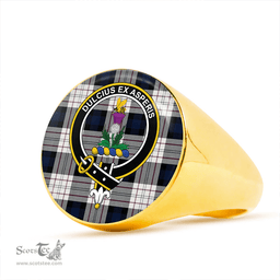 Scottish Ferguson Dress Clan Tartan Ring - Crest Classic Scottish Plaid Tartan Plaid