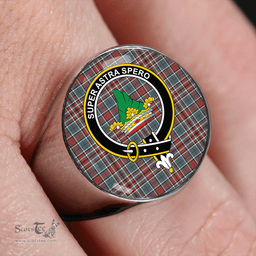 Scottish Gayre Bodyguard #2 Weathered Clan Tartan Ring - Crest Classic Scottish Plaid Tartan Plaid