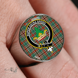 Scottish Gayre Bodyguard #2 Ancient Clan Tartan Ring - Crest Classic Scottish Plaid Tartan Plaid