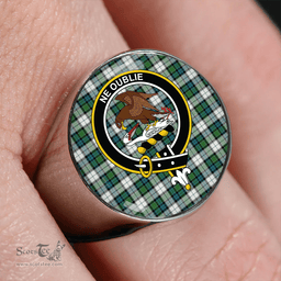 Scottish Graham Dress Ancient Clan Tartan Ring - Crest Classic Scottish Plaid Tartan Plaid
