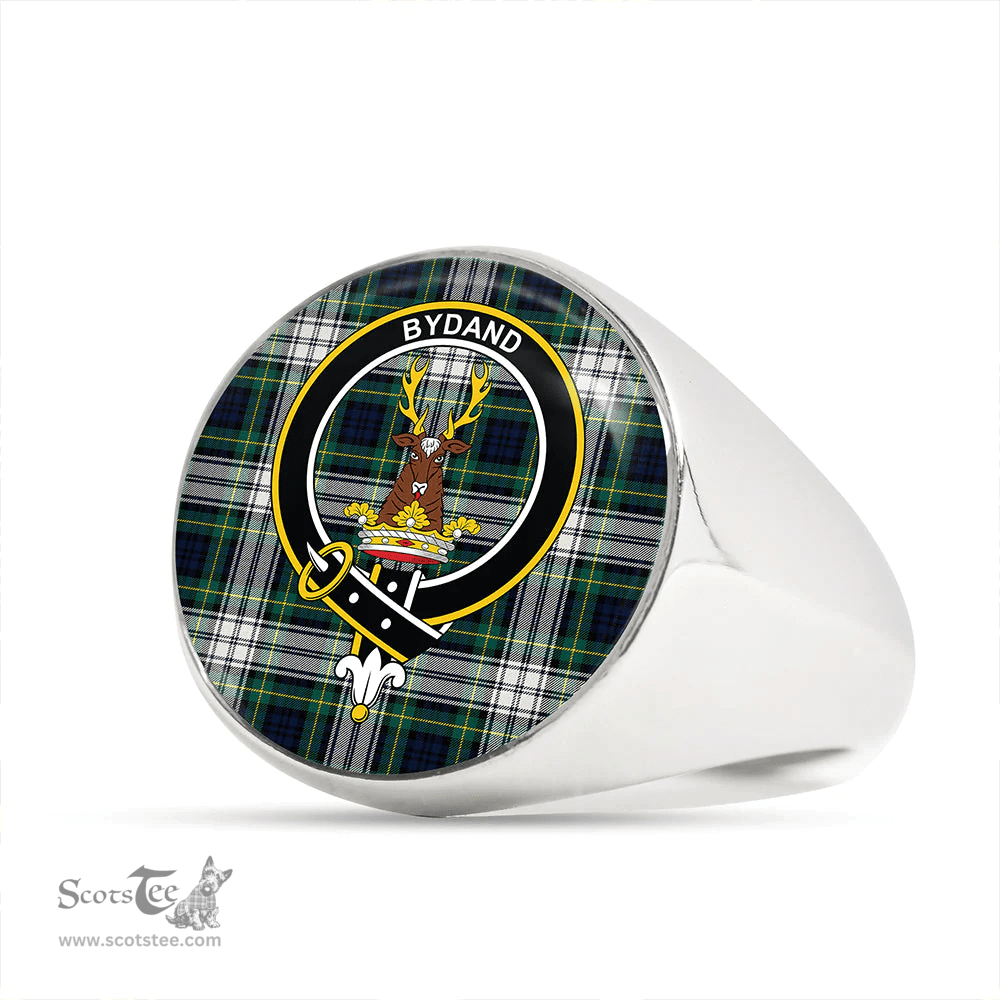 Scottish Gordon Dress Modern Clan Tartan Ring - Crest Classic Scottish Plaid Tartan Plaid