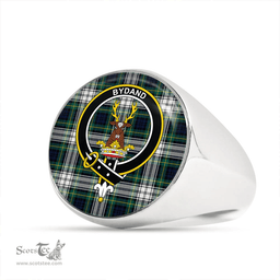 Scottish Gordon Dress Modern Clan Tartan Ring - Crest Classic Scottish Plaid Tartan Plaid