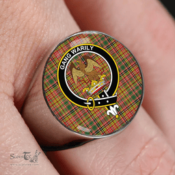 Scottish Drummond of Strathallan Clan Tartan Ring - Crest Classic Scottish Plaid Tartan Plaid