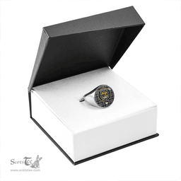 Scottish Drummond Clans Originaux Purple Modern Clan Tartan Ring - Crest Classic Scottish Plaid Tartan Plaid
