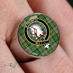 Scottish Dunbar Hunting Ancient Clan Tartan Ring - Crest Classic Scottish Plaid Tartan Plaid