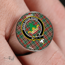 Scottish Gayre Bodyguard #2 Modern Clan Tartan Ring - Crest Classic Scottish Plaid Tartan Plaid