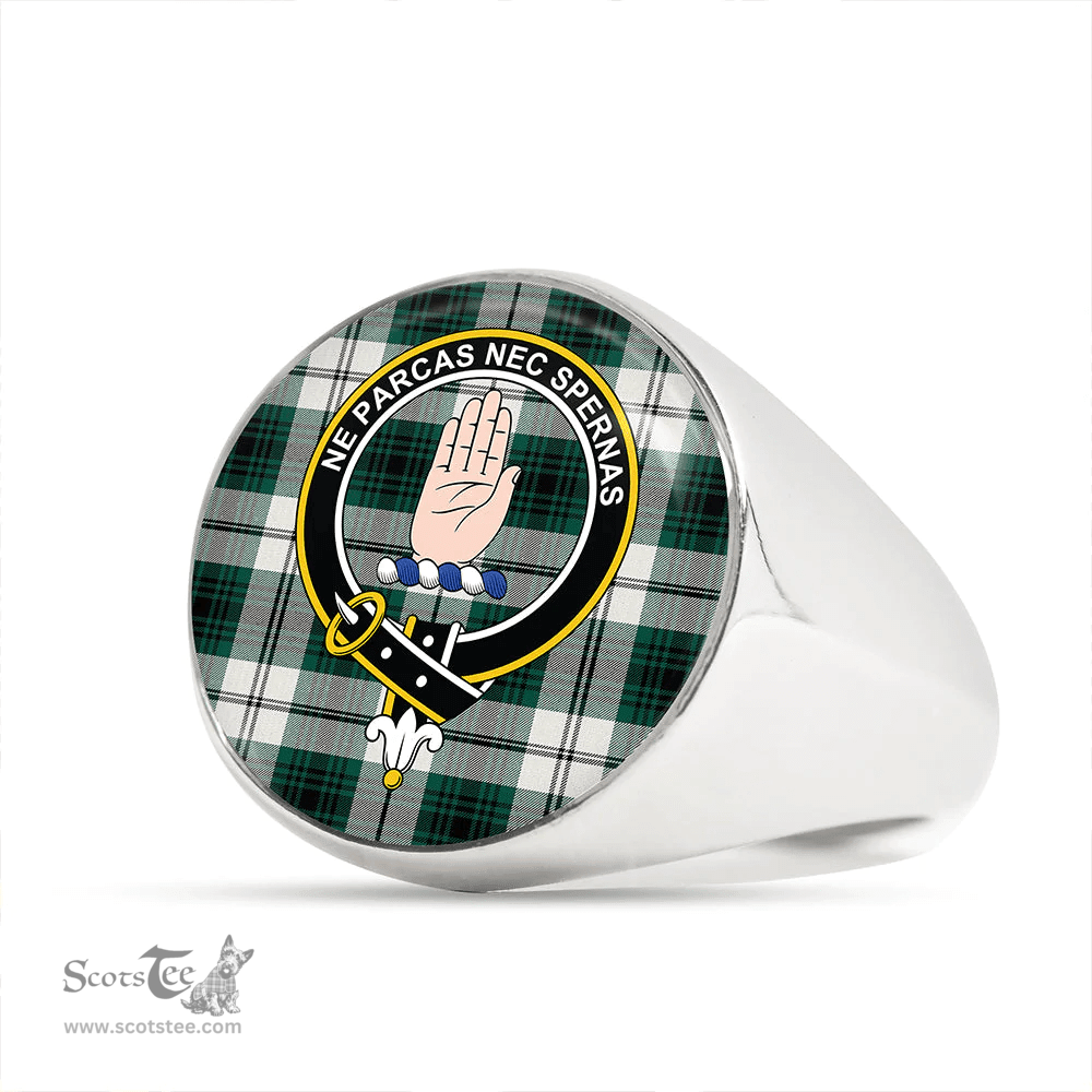 Scottish Lamont Dress Modern Clan Tartan Ring - Crest Classic Scottish Plaid Tartan Plaid