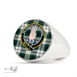 Scottish Lamont Dress Modern Clan Tartan Ring - Crest Classic Scottish Plaid Tartan Plaid