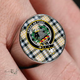 Scottish MacLaren Dress Ancient Clan Tartan Ring - Crest Classic Scottish Plaid Tartan Plaid
