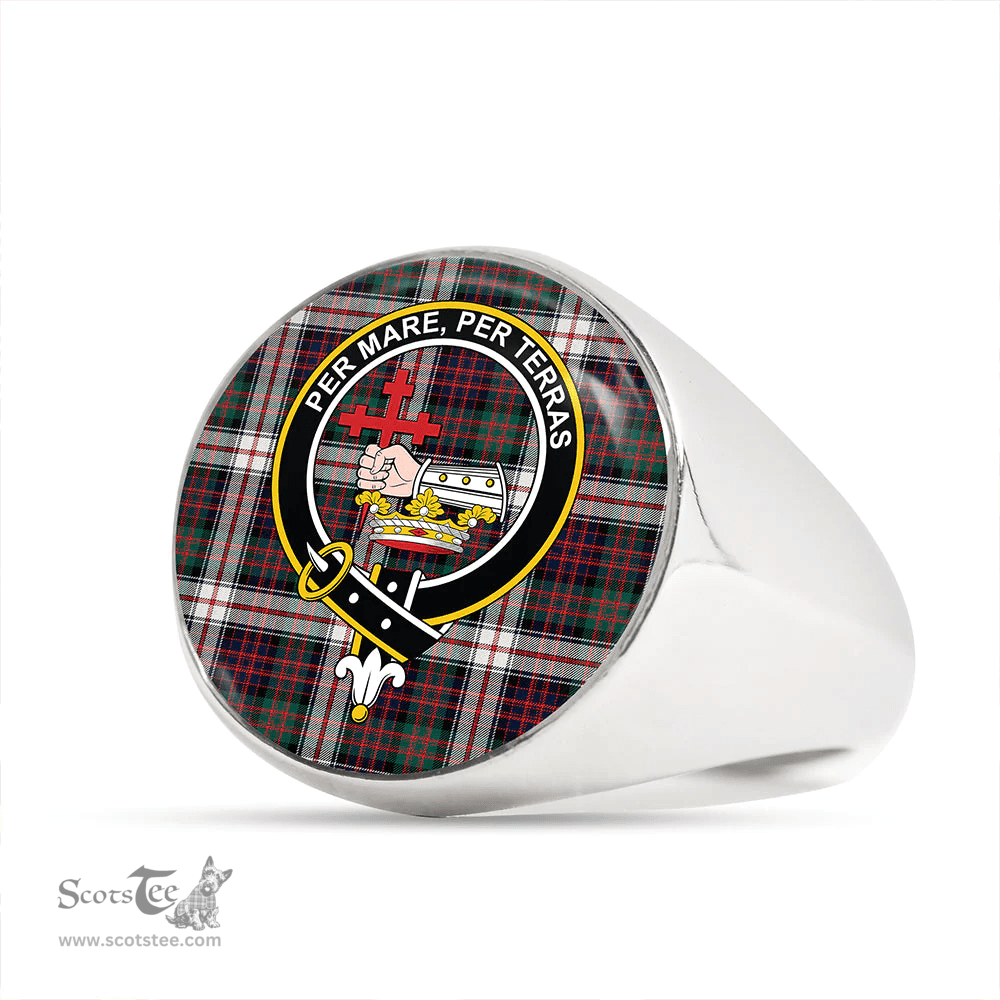 Scottish MacDonald Dress (Donald Dress) Clan Tartan Ring - Crest Classic Scottish Plaid Tartan Plaid