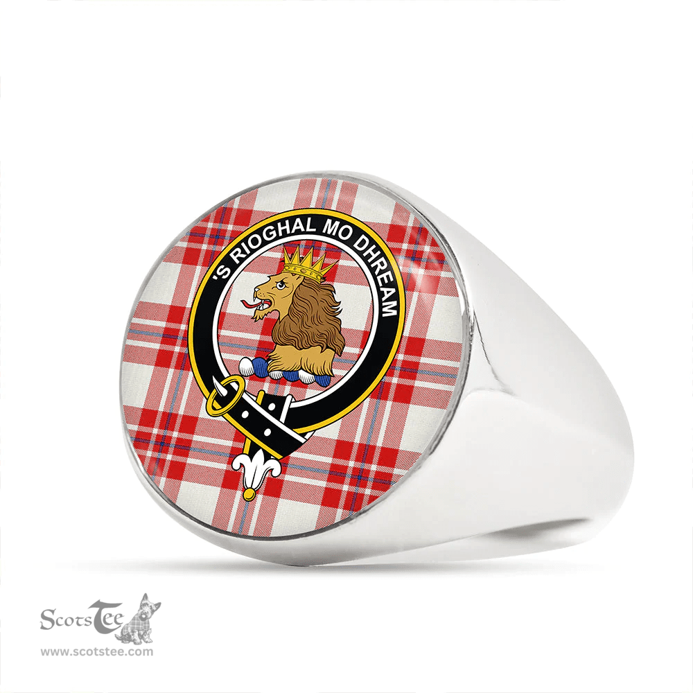Scottish MacGregor Dress (Gregor Dress) Clan Tartan Ring - Crest Classic Scottish Plaid Tartan Plaid