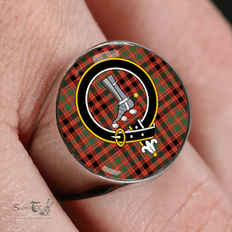 Scottish MacColl Old (MacCall Old) Ancient Clan Tartan Ring - Crest Classic Scottish Plaid Tartan Plaid