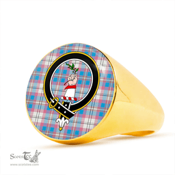 Scottish Oliver Dress Dance Clan Tartan Ring - Crest Classic Scottish Plaid Tartan Plaid